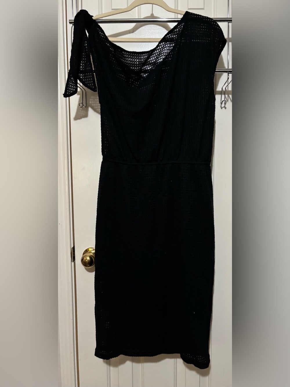 NWOT Cupshe Black Crochet Swim Coverup Dress